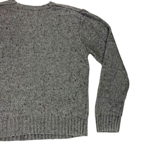 Aeropostale Sweater Men XL Gray Chunky Knit Crew Neck Fair Isle Bohemian Holiday - Picture 8 of 16